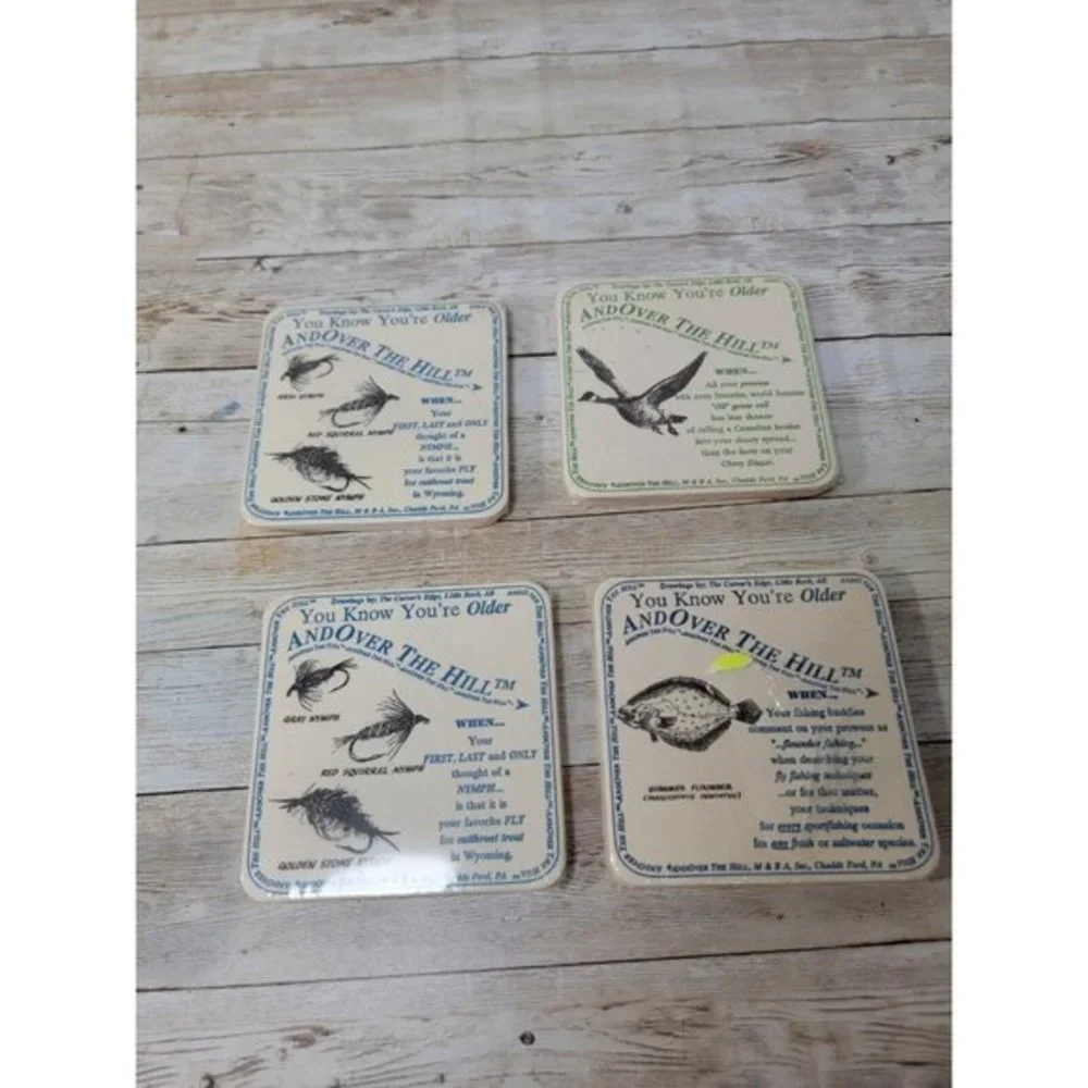 24 Coasters You Know You're Older and Over the Hil Funny Joke‎ Gag Gift New